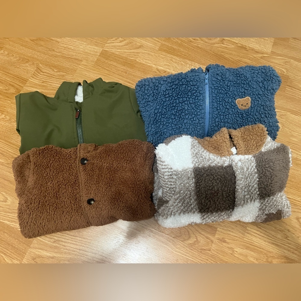 Bundle of 4 SHEIN Kids Hooded Coat (Size 2Y-3Y)